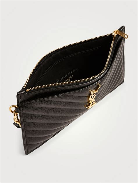 ysl black clutch used|authentic YSL handbag clutch.